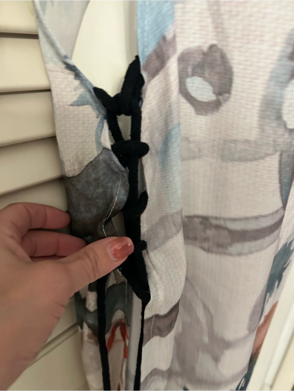 Dechelles Aqua Brazil  Watercolor Maxi Dress in Aqua & Teal - Picture 7 of 12